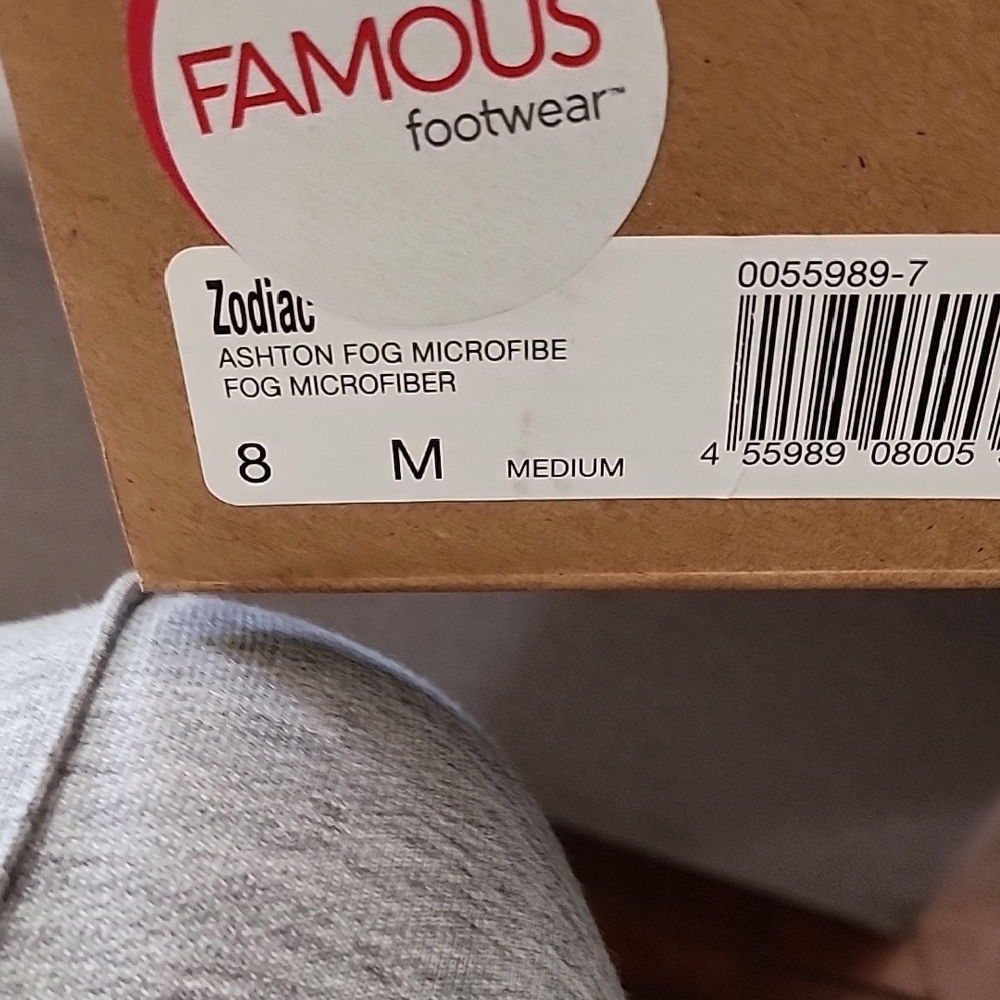 Zodiac Ashton Fog Microfiber Footwear